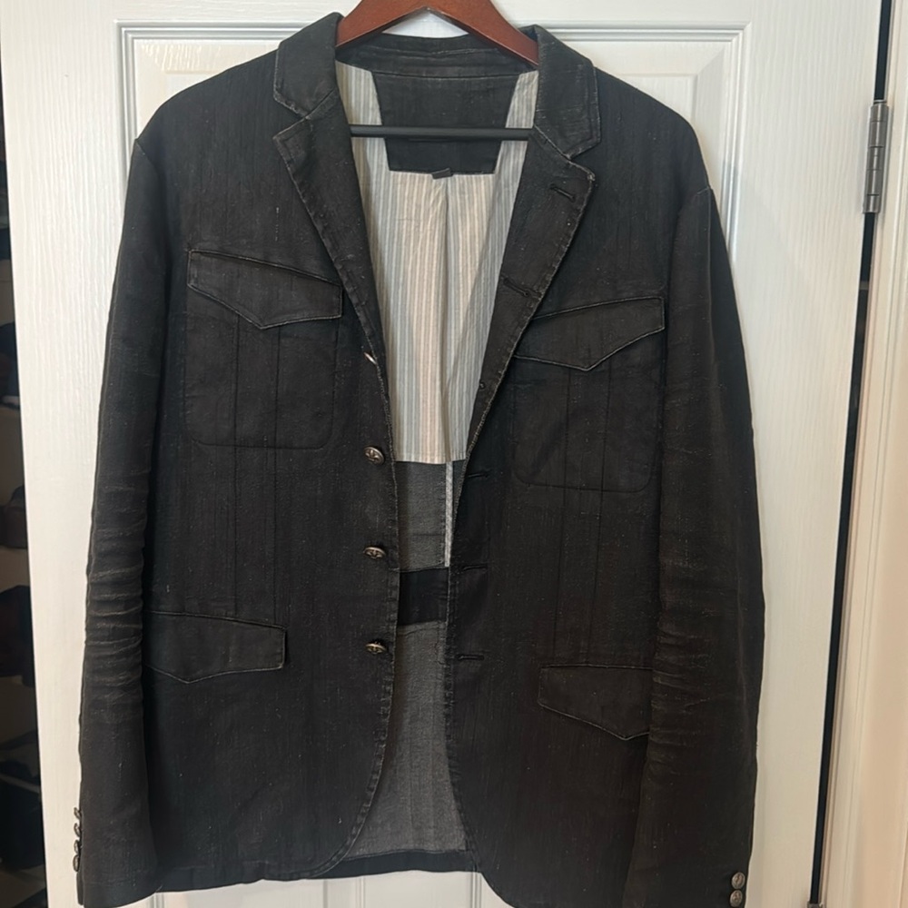 John Varvatos collection denim jacket 54